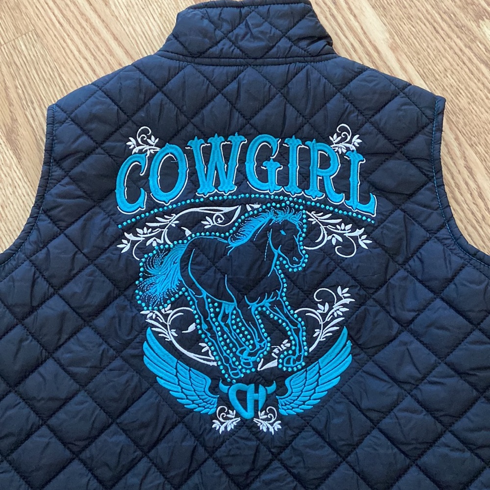 Girls Cowgirl Hardwear quilted vest - Picture 7 of 7